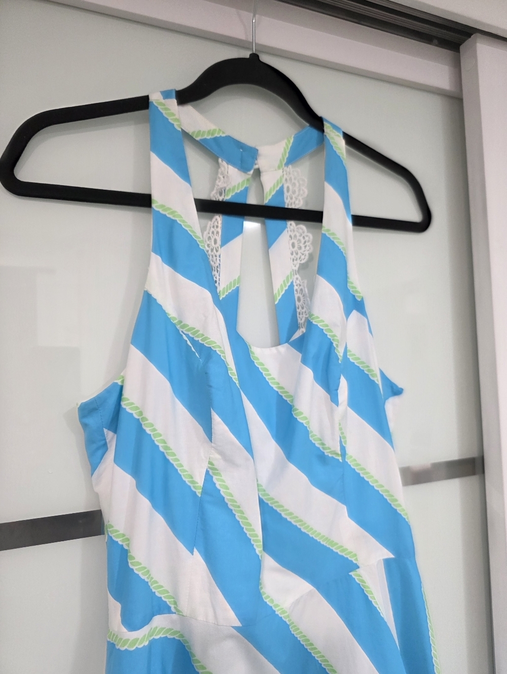 Lilly Pulitzer Sleeveless Dress – Blue & White Striped | Size 8 - Picture 3 of 16